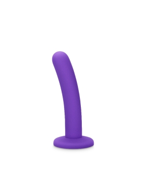 5" Purple Curved Silicone Dildo