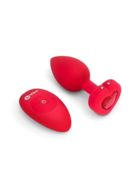 b-Vibe Vibrating Heart Plug - Medium