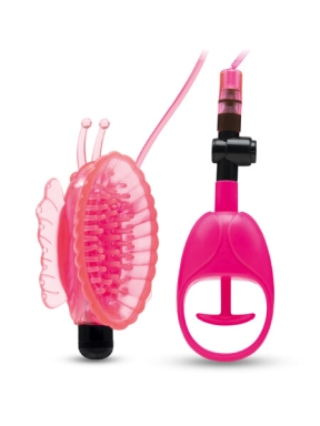 Vibrating Mini Butterly Pussy Pump With Quick Release