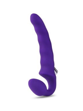 Rechargeable and Posable Rippled Strapless Strap-On