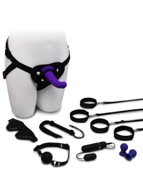 10 Piece Strap-On Bondage Set