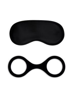 Silicone Cuffs with Eye Mask