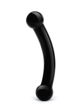 5.5" Double-Bull Black Dildo