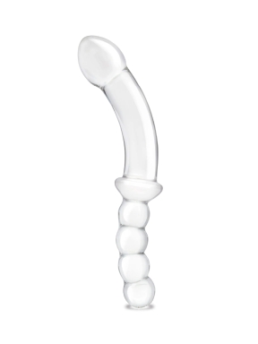 12.5" Girthy Double-Sided Dong with Anal Bead Grip Handle