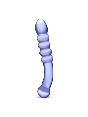 9” Purple Rain Ribbed Dildo