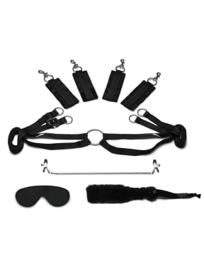 Fuzzy Lovers 4 Piece BDSM Set